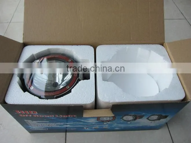 12V 35W 55W 9-32V hid driving light work light 75W 7 inch hid spot light 4x4