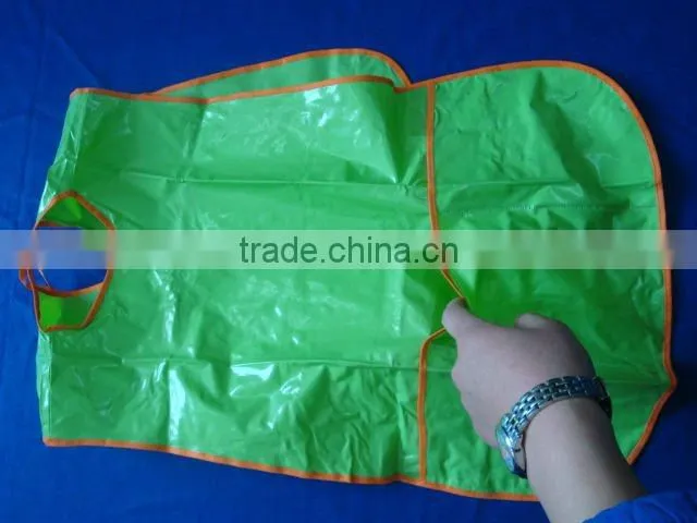 green kids plastic bib