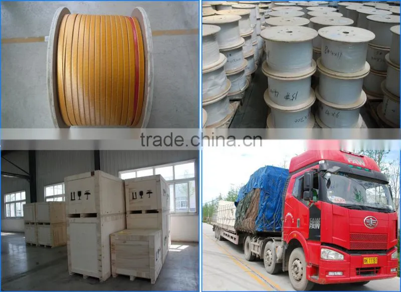 Fiber-glass covered aluminum wire