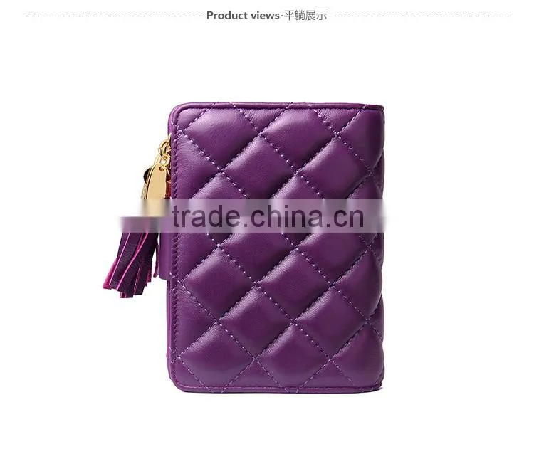 fancy design leather women wallets hand purse eleagence