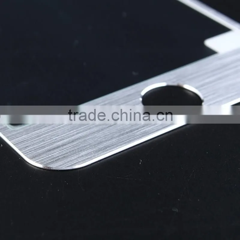 Customized Titanium-aluminium Alloy Border Tempered Glass Screen Protector for Iphone 4/4S