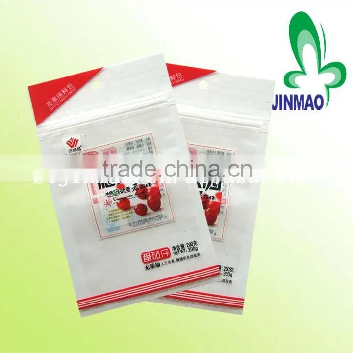 High quality OPP bag with header
