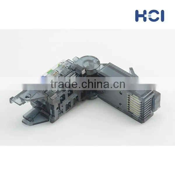 Taiwan Supplier Direct Attach Toolless Adjustable RJ45 UTP Modular Plug for Cat 6A Cable