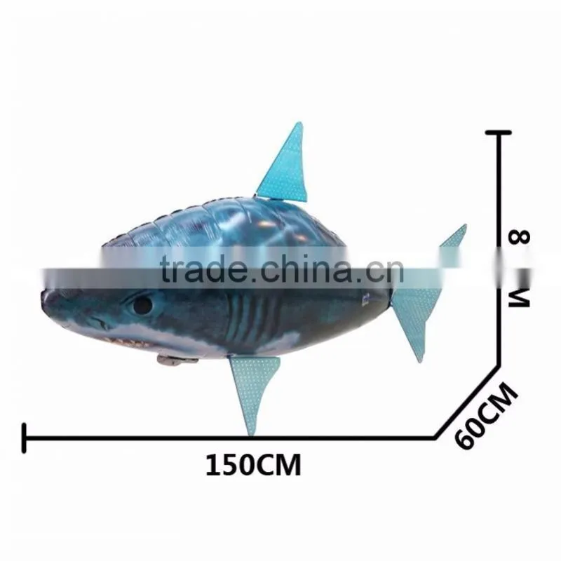 Remote Control Balloon Flying Fish Shark RC Plastic Inflatable Blimp Animal Balloon Children Toys Gifts