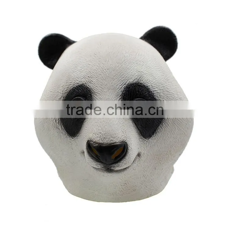 hot sale Masquerade magical full head adult size animal panda latex mask