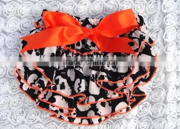 High Quality Cheap Baby Girls Stain Bloomer , Wholesale Various Style Infant Ruffle Bloomer With Bow Design