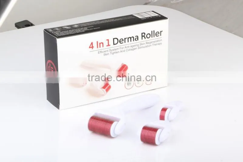 4 in 1 skin roller 1200/720/300 needles dermaroller manufacturer fda