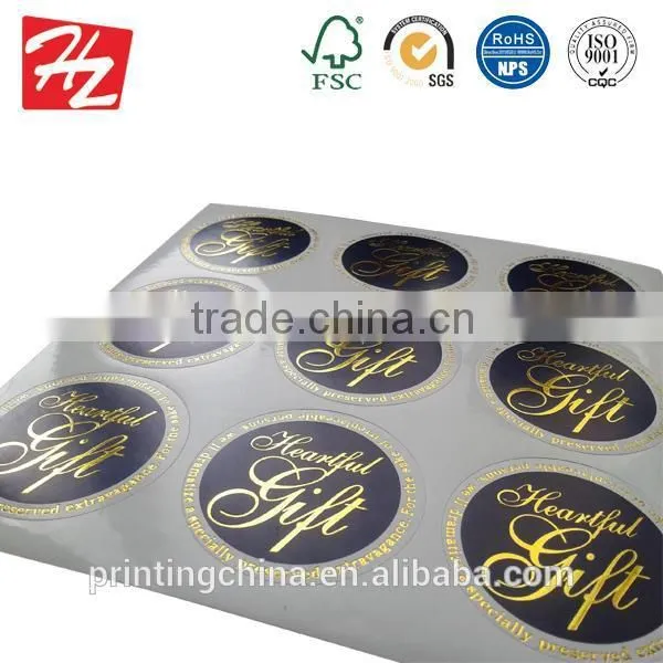 Brand new paper rectangle sticker with hemp string