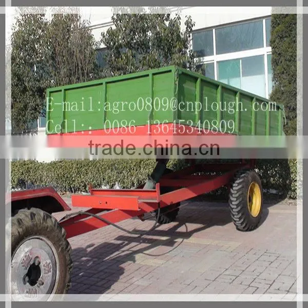 2-wheel tractor trailer 2 ton single axle farm trailer