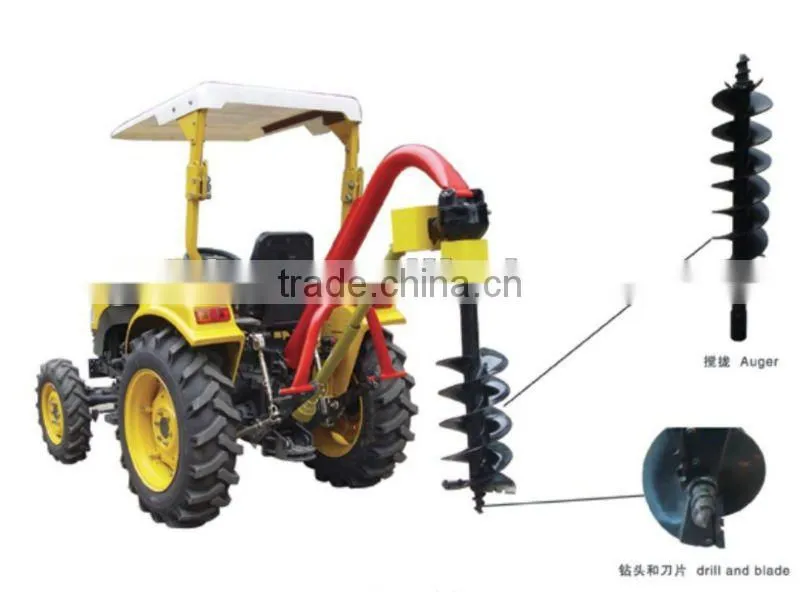 post hole digger HD-9, 9''drill diameter auger, PTO shaft with tractor