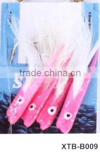 cheap light feather pink body sea rig sabiki rigs fishing lures