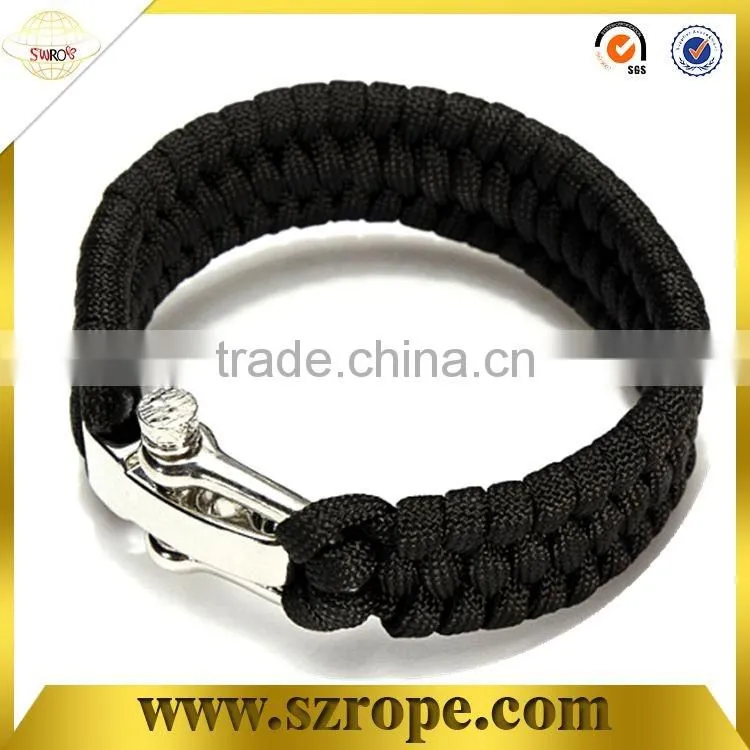 100% polyester braided bracelet