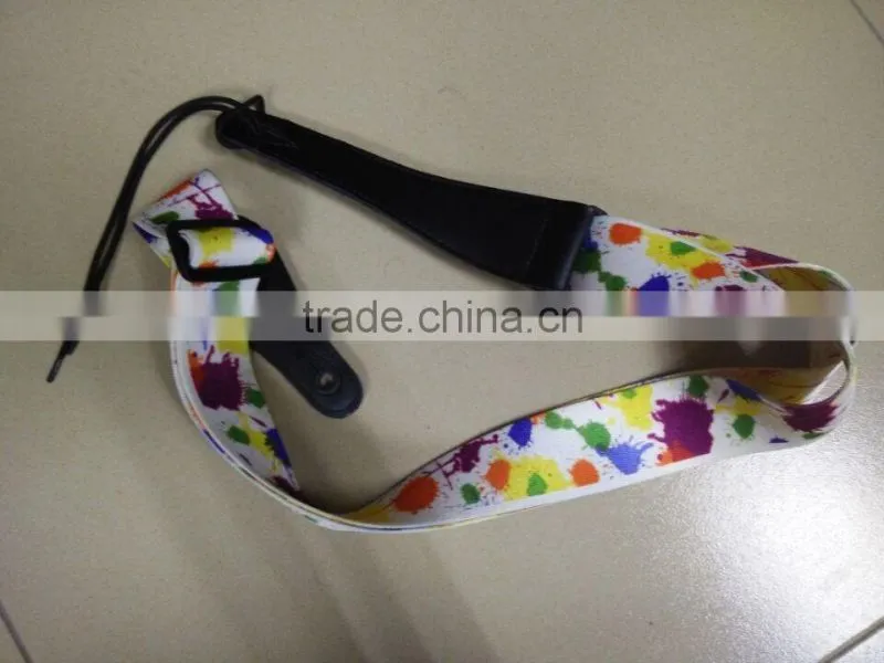 SGS 50*2mm heat transfer flame ukulel belt / guitar strap