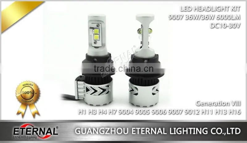 super brightness car led headlight bulb kit H4 H7 H3 smart bulb kit auto car automotive motorcycle lamp
