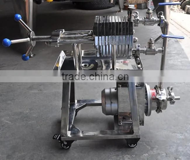popular sanitary stainless steel plate and frame filter press