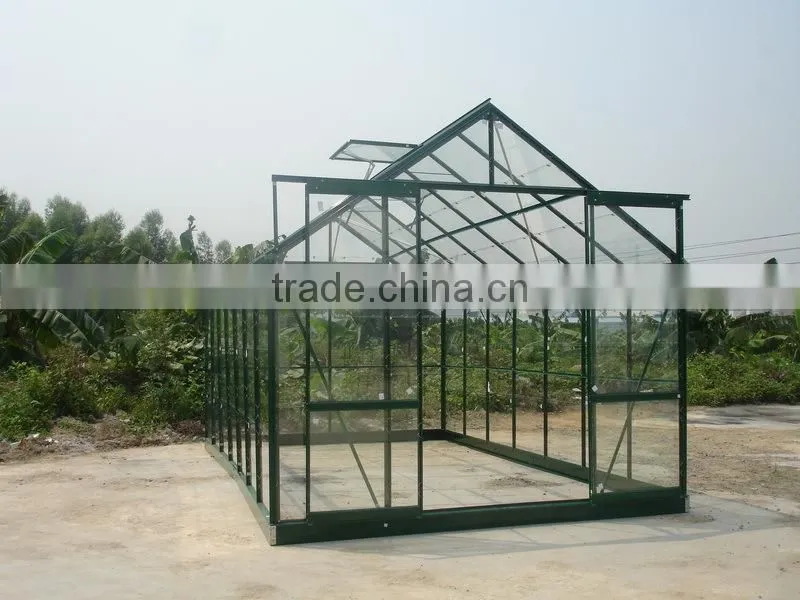 Spring clips glass greenhouse for plantting flower and vegetables HX78126G-1