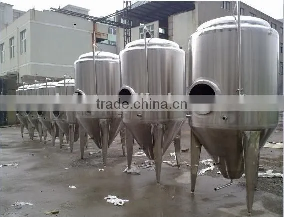 high efficient factory stianless steel cooling conical fermenter