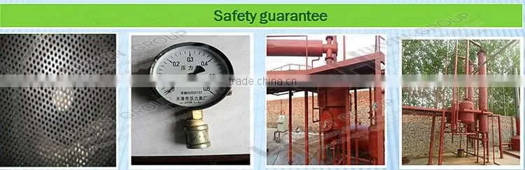 No pollution and noise pyrolysis oil distillation machine 0 explosion