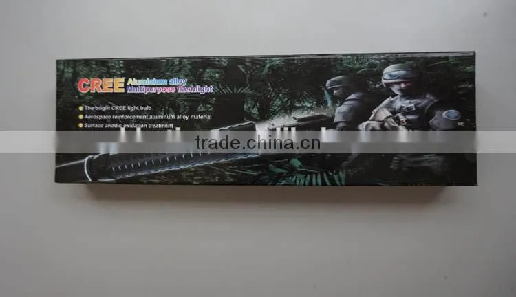 2014 new model B301 self-defensive tactical LED Flashlight aluminium zoom flashlight