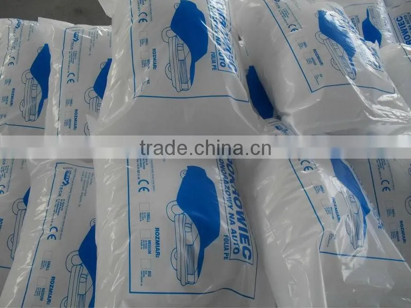 PE plastic auto disposable car covers