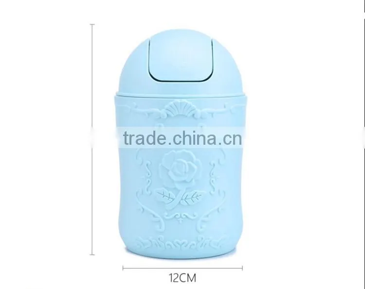 Plastic Desktop Mini trash Bin Trash Can used for Car Dustbin
