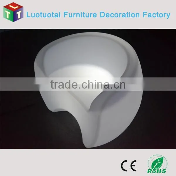 plastic illuminated RGBW color change led furniture/led chair/led sofa