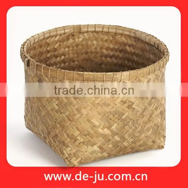 Handmade Knit Natural Bamboo Moses Basket