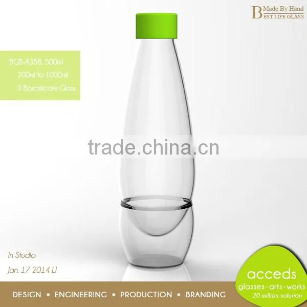 Original and Newly Designed Glass Portable Drink Bottle
