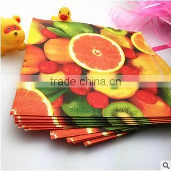 330*330 various designs pulp paper napkin
