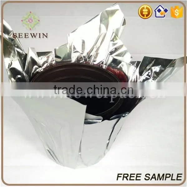 decorative aluminum laminated films plastic flower stand