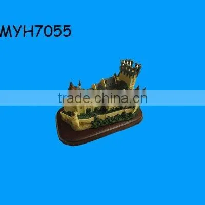 2012 new fashion resin custom guild hall miniature souvenir building castle