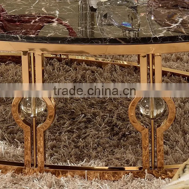 2015hot selling golden used hotel/living room furniture coffee/tea/center table
