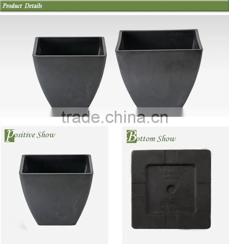 Plastic Garden Planter/ balcony flower pots/Recyclable/20 years/new design/UV protection