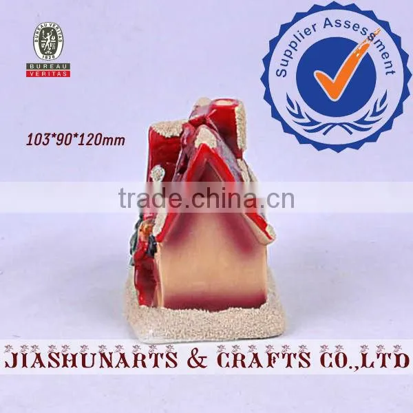 Handmade Christmas House Ceramic Essential Oils Candlestick Ornaments