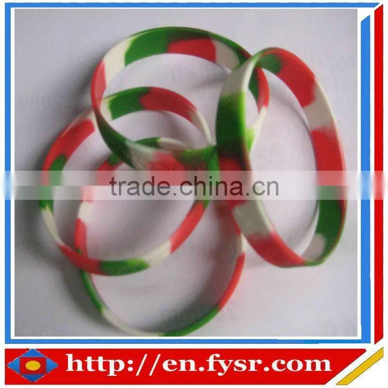 special colored silicone sport wrisband for boys