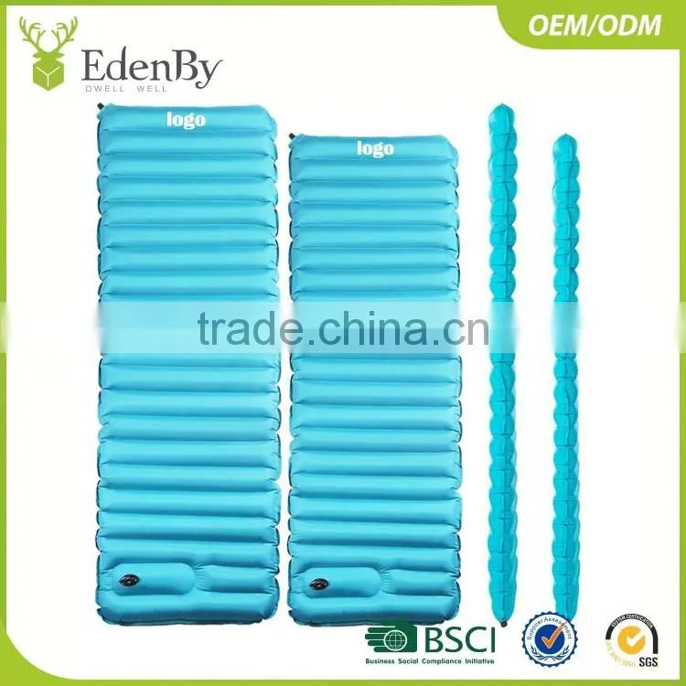 2017 Newest air inflatable camping sleeping mat sleeping pad