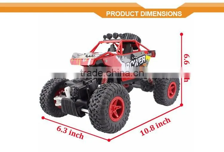 RC Car 2.4G Rock Crawler Car 4 WD Monster Truck 1:18 Off-Road Vehicle
