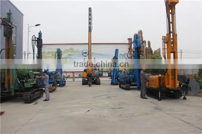 Solar post ramming piling machine for solar power plant project
