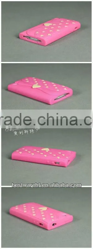 BAG shape silicone mobile phone case for apple iphone5