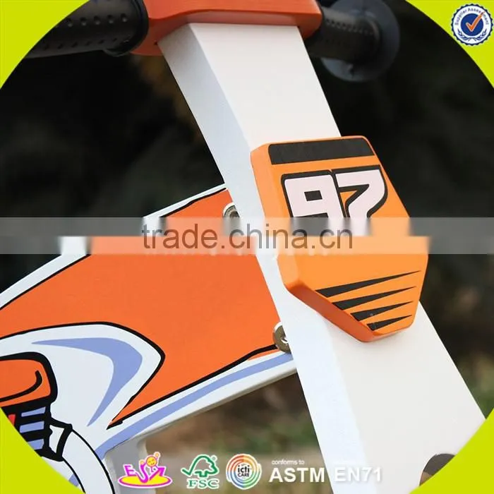 2017 hot sale kids wooden bike,popular wooden balance bike,new fashion kids bike W16C157