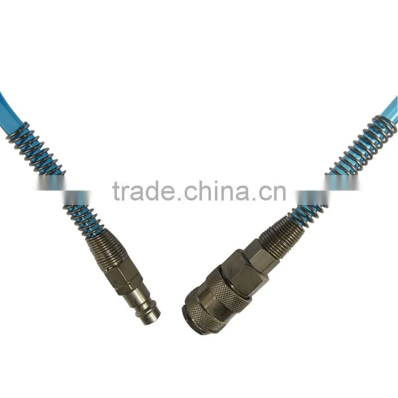 simple to use translucent blue spiral 10mm*6.5mm with European coupler used for industry