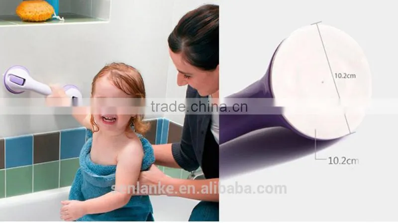 2014 Hot sale Suction Cup plastic TV Bathroom Bath Grab Bar
