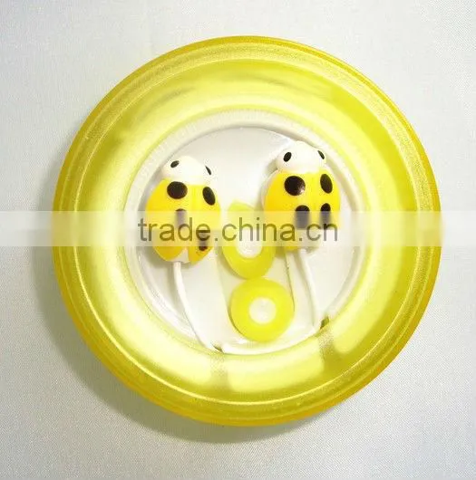 Earphones new style mp3 earphone Lady beetles