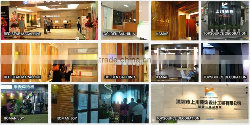 Carbonized bamboo decking for commercial use decoration application