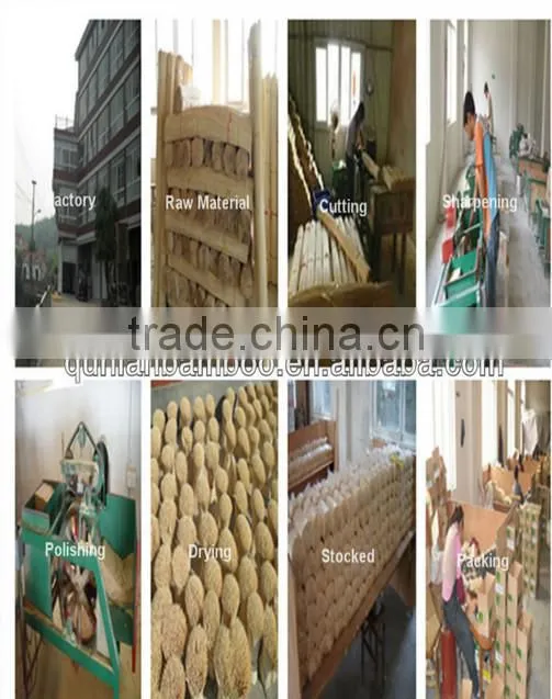 Grilled bbq big bamboo sticks/skewer