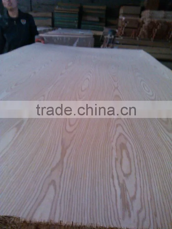 low price ash MDF veneered EV white ash