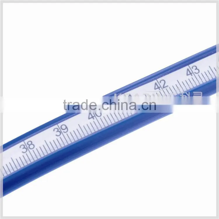 Kearing flexible curve ruler 60cm & 24'' blue color europe soft curves for horse size measuring or curve line drawing
