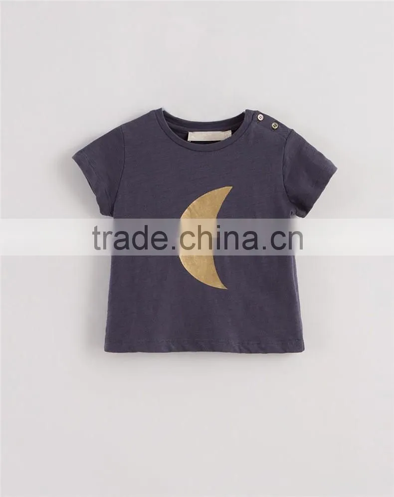 hot sale wholesale top baby unisex t shirt made in China with printing pattern