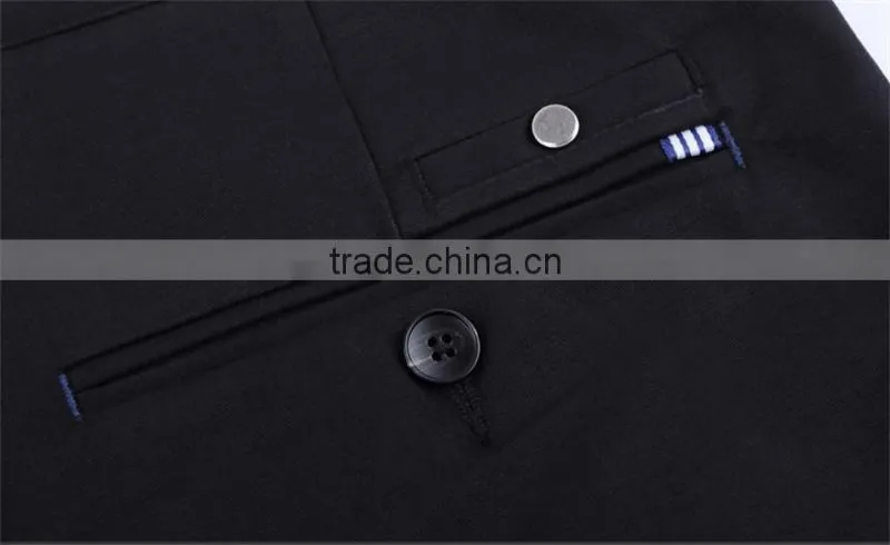 2015 men new style designs pure cotton formal pants fashion high quality casual trousers man