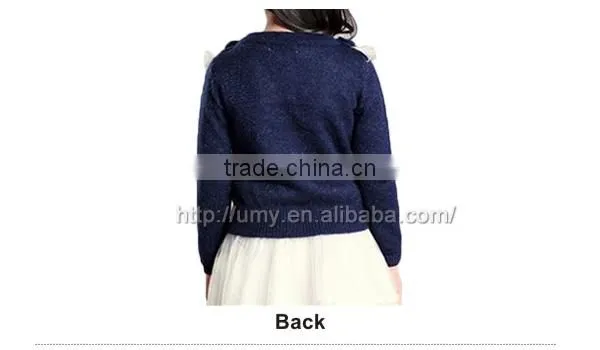 Hand knitted girls cardigan